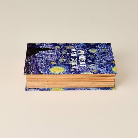 Evidea Deco Van Gogh Kitap Kutu - Renkli - 20x12 cm