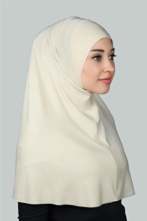 Hazır Türban Pratik Eşarp Tesettür Hijab - Namaz Örtüsü (XL)
