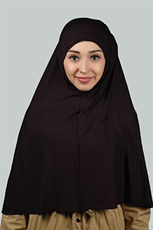 Hazır Türban Peçeli Pratik Eşarp Tesettür Nikaplı Hijab - Namaz Örtüsü Sufle (3XL)