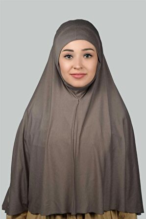 Hazır Türban Peçeli Pratik Eşarp Tesettür Nikaplı Hijab - Namaz Örtüsü Sufle (3XL)