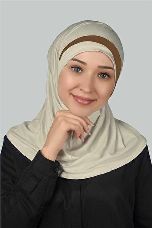 Pratik Eşarp Hazır Türban Özel Hilal Detaylı Hijab