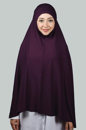 Hazır Türban Peçeli Pratik Eşarp Tesettür Nikaplı Hijab - Namaz Örtüsü Sufle (5XL)