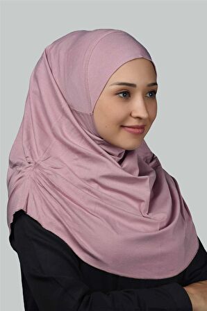 Hazır Türban Büzgülü Pileli Pratik Eşarp Tesettür Hijab - Namaz Örtüsü