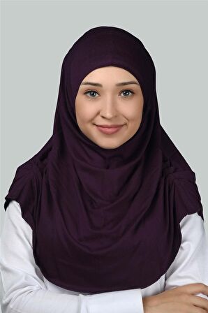 Hazır Türban Büzgülü Pileli Pratik Eşarp Tesettür Hijab - Namaz Örtüsü