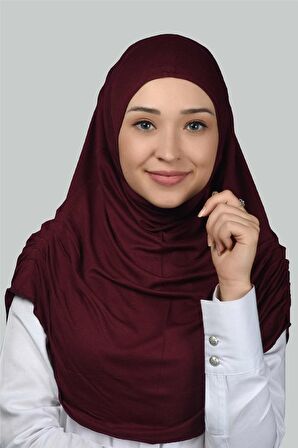 Hazır Türban Büzgülü Pileli Pratik Eşarp Tesettür Hijab - Namaz Örtüsü