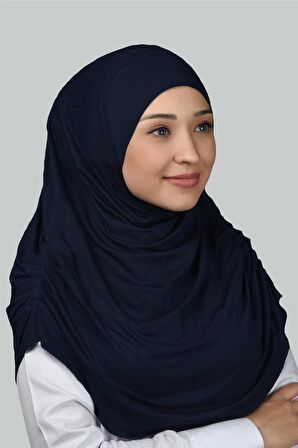 Hazır Türban Büzgülü Pileli Pratik Eşarp Tesettür Hijab - Namaz Örtüsü