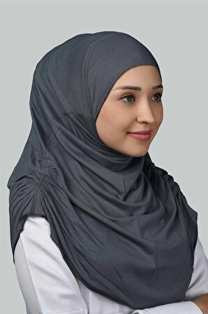 Hazır Türban Büzgülü Pileli Pratik Eşarp Tesettür Hijab - Namaz Örtüsü