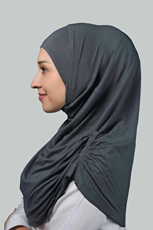Hazır Türban Büzgülü Pileli Pratik Eşarp Tesettür Hijab - Namaz Örtüsü