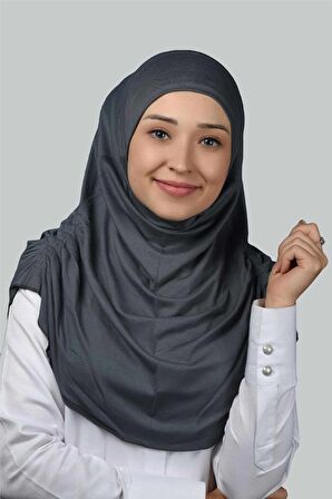 Hazır Türban Büzgülü Pileli Pratik Eşarp Tesettür Hijab - Namaz Örtüsü