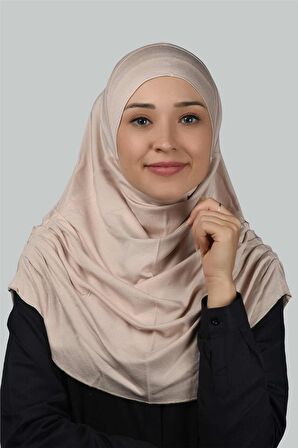 Hazır Türban Büzgülü Pileli Pratik Eşarp Tesettür Hijab - Namaz Örtüsü