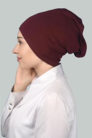 Hazır Pratik Geçmeli Uzun Boru Tesettür Bonesi
