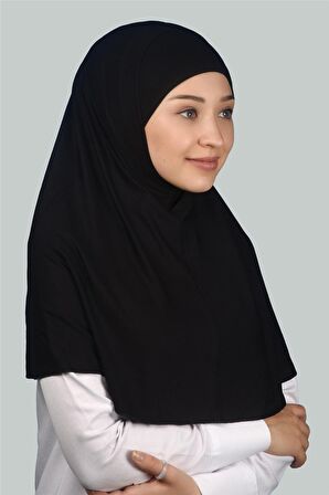 İkili Set Pratik Eşarp Hazır Türban ve Hijab Tesettür Bonesi (XL)