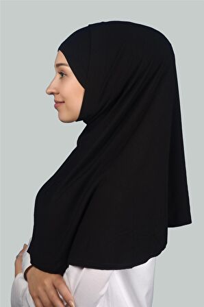 İkili Set Pratik Eşarp Hazır Türban ve Hijab Tesettür Bonesi (XL)