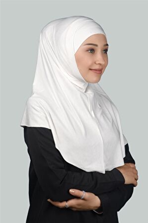 İkili Set Pratik Eşarp Hazır Türban ve Hijab Tesettür Bonesi (XL)