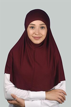 İkili Set Pratik Eşarp Hazır Türban ve Hijab Tesettür Bonesi (XL)