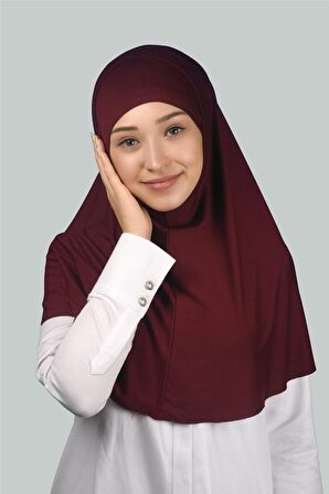 İkili Set Pratik Eşarp Hazır Türban ve Hijab Tesettür Bonesi (XL)