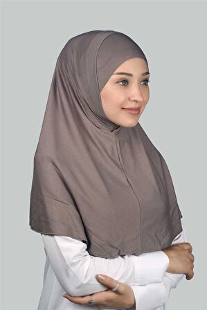 İkili Set Pratik Eşarp Hazır Türban ve Hijab Tesettür Bonesi (XL)