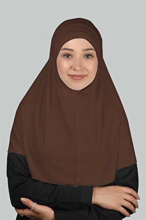 İkili Set Pratik Eşarp Hazır Türban ve Hijab Tesettür Bonesi (XL)