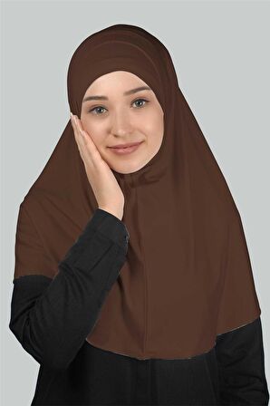 İkili Set Pratik Eşarp Hazır Türban ve Hijab Tesettür Bonesi (XL)