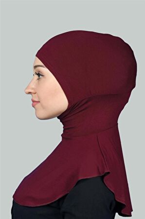 Kadın Tesettür Pratik Boyunluklu Hijab - Sporcu Bone