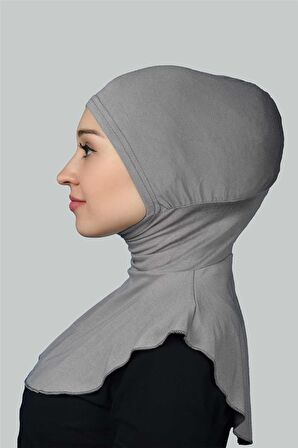 Kadın Tesettür Pratik Boyunluklu Hijab - Sporcu Bone