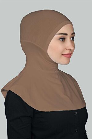 Kadın Tesettür Pratik Boyunluklu Hijab - Sporcu Bone