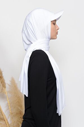 Pratik Şapkalı Likra Şal