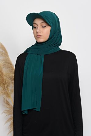 Pratik Şapkalı Likra Şal