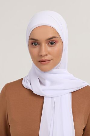 Hazır Pratik Lüks  Boru Boneli Şifon Şal