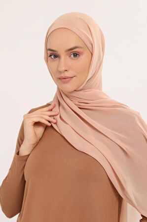 Hazır Pratik Lüks  Boru Boneli Şifon Şal