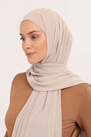 Hazır Pratik Lüks  Boru Boneli Şifon Şal