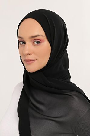 Hazır Pratik Lüks  Boyunluklu Boneli Şifon Şal
