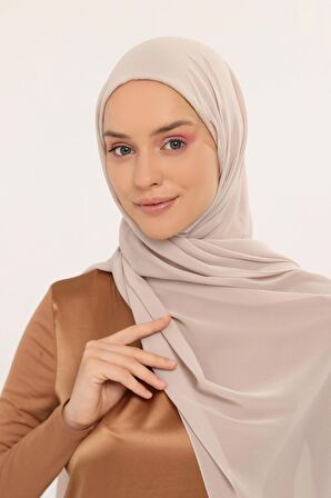 Hazır Pratik Lüks  Boyunluklu Boneli Şifon Şal