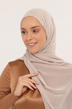 Hazır Pratik Lüks  Boyunluklu Boneli Şifon Şal