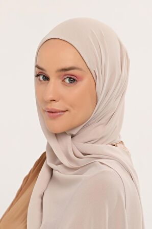 Hazır Pratik Lüks  Boyunluklu Boneli Şifon Şal