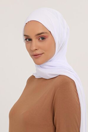 Hazır Pratik Lüks Geçmeli  Lastikli Boneli Şifon Şal