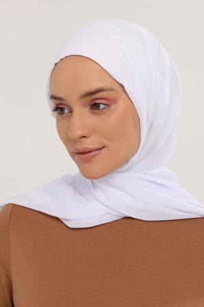 Hazır Pratik Lüks Geçmeli  Lastikli Boneli Şifon Şal