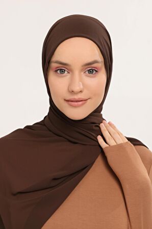 Hazır Pratik Lüks Geçmeli  Lastikli Boneli Şifon Şal