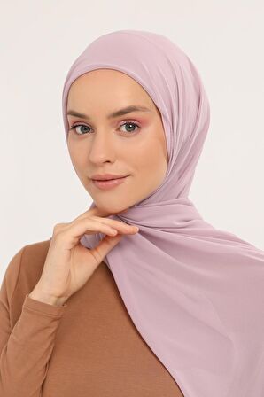 Hazır Pratik Lüks Geçmeli  Lastikli Boneli Şifon Şal