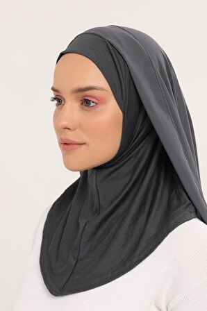 Hazır Lüks Pratik Hijablı  Şifon Şal