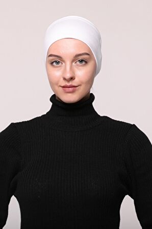 Kadın Penye Dikişsiz Tesettür Bandana Bone Spor Saç Bandı