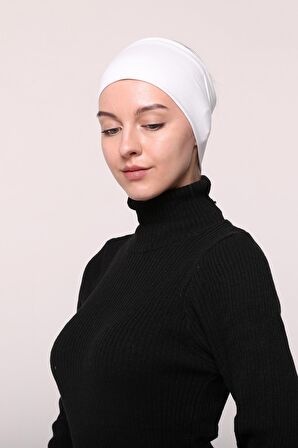 Kadın Penye Dikişsiz Tesettür Bandana Bone Spor Saç Bandı