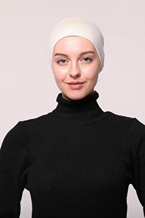 Kadın Penye Dikişsiz Tesettür Bandana Bone Spor Saç Bandı