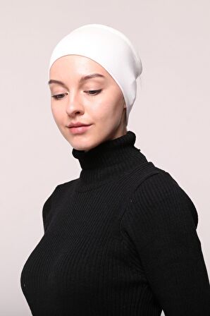 Kadın Penye Dikişsiz Tesettür Bandana Bone Spor Saç Bandı