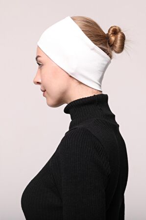 Kadın Penye Dikişsiz Tesettür Bandana Bone Spor Saç Bandı