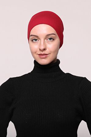 Kadın Penye Dikişsiz Tesettür Bandana Bone Spor Saç Bandı