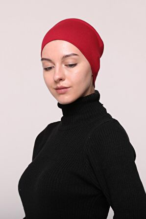 Kadın Penye Dikişsiz Tesettür Bandana Bone Spor Saç Bandı