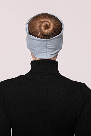Kadın Penye Dikişsiz Tesettür Bandana Bone Spor Saç Bandı