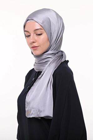 Kadın Düz Parlak Lüks Yoryo Saten Şifon Abiye Janjan Şal