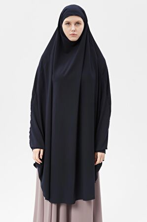 Kadın Tesettür Medine İpeği Çarşaf Üstü Peçeli Sufle Hijab